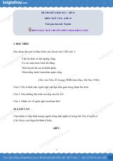 Đề kiểm tra giữa kì 1 Ngữ văn 11 - Đề số 19 có lời giải chi tiết